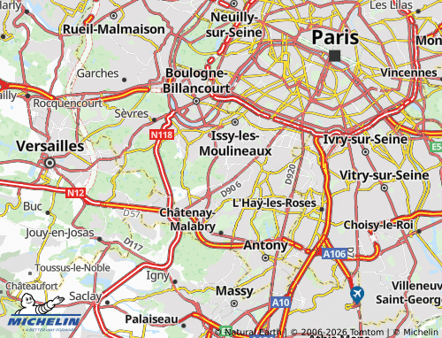 Mapa MICHELIN Clamart - ViaMichelin