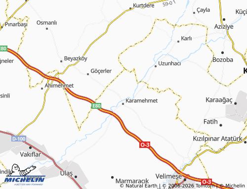 MICHELIN Bakırca map - ViaMichelin