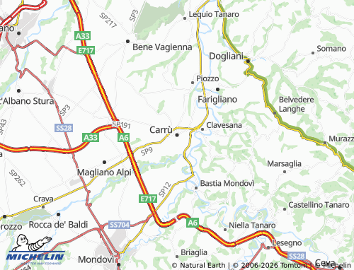 Mapa MICHELIN Carrù - ViaMichelin