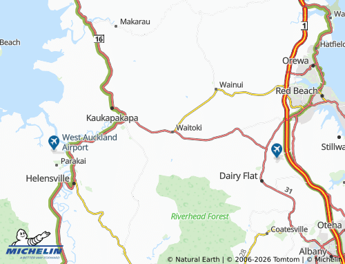 Mapa MICHELIN Waitoki - ViaMichelin