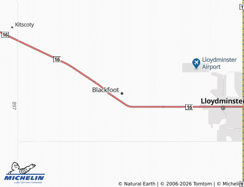 MICHELIN Blackfoot map - ViaMichelin