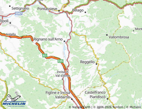 MICHELIN Leccio map - ViaMichelin