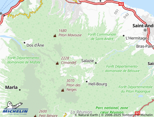 MICHELIN Mare à Martin map - ViaMichelin