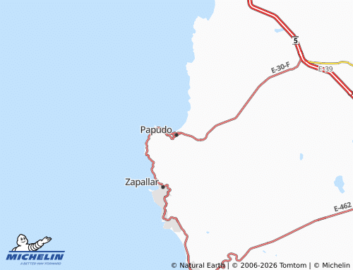 MICHELIN Papudo map - ViaMichelin