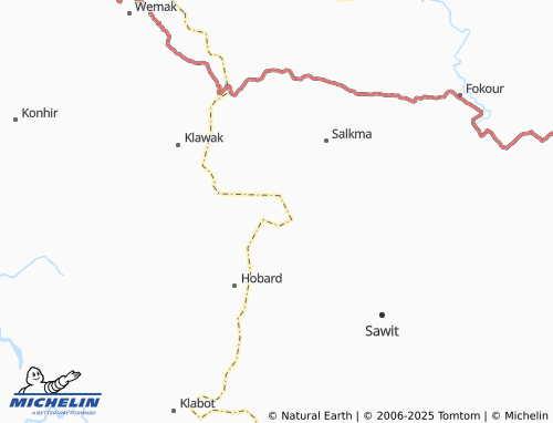 MICHELIN Byaklokfle map - ViaMichelin