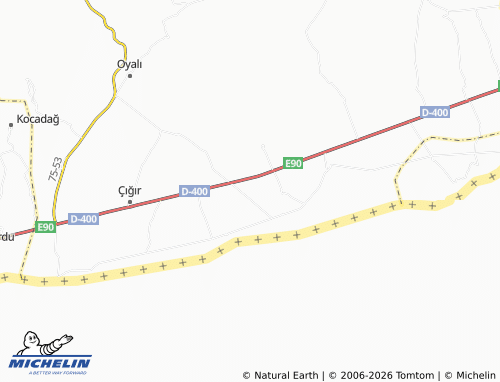 MICHELIN Ocaklı map - ViaMichelin