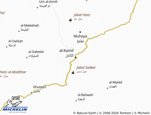 Carte MICHELIN al-Kamil - ViaMichelin