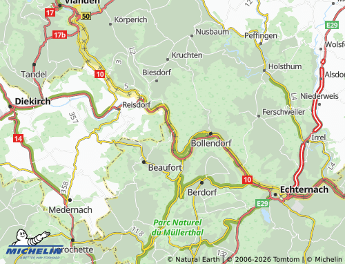 Carte MICHELIN Dillingen - ViaMichelin