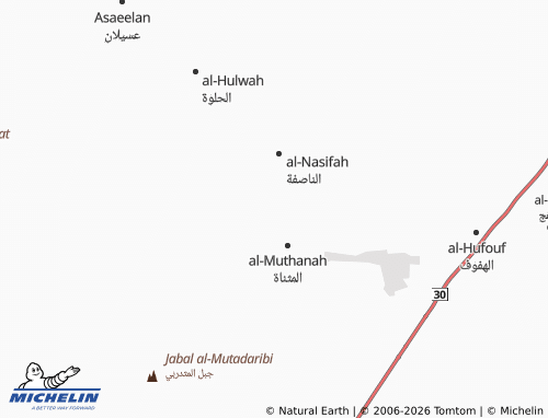 MICHELIN-Landkarte al-Sha'yfan - ViaMichelin