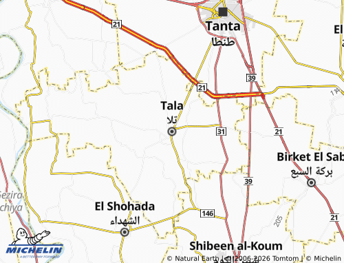 Mapa MICHELIN Tala - ViaMichelin