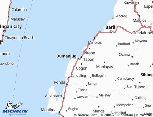 MICHELIN Poblacion Looc map - ViaMichelin