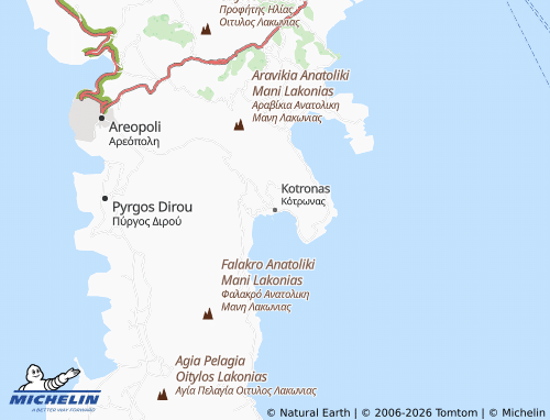 MICHELIN Kotronas map - ViaMichelin