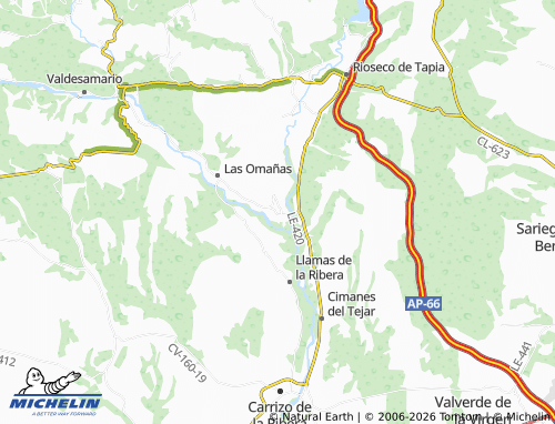 MICHELIN Santiago del Molinillo map - ViaMichelin