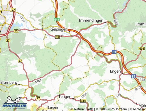 MICHELIN Aulfingen map - ViaMichelin