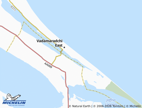 MICHELIN Vaththirayan map - ViaMichelin