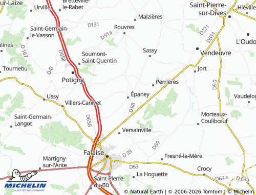 MICHELIN Épaney map - ViaMichelin