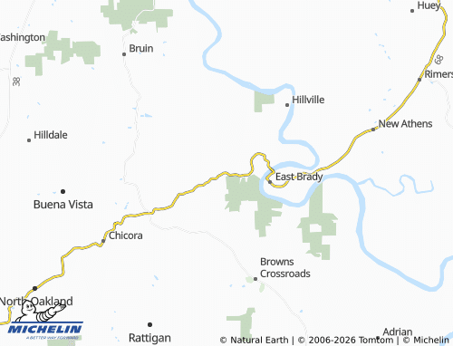Mappa MICHELIN Bradys Bend - ViaMichelin