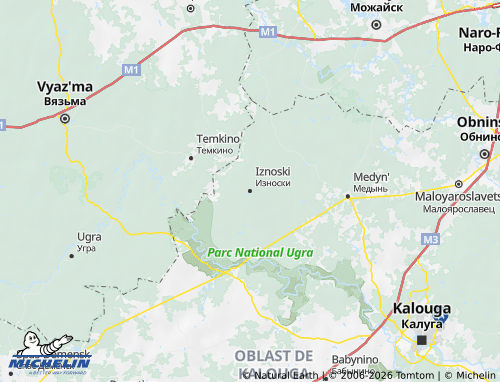 Carte MICHELIN Iznoskovskiy rayon - ViaMichelin