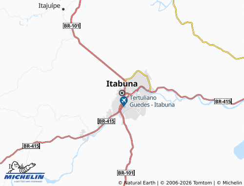 MICHELIN Itabuna map - ViaMichelin