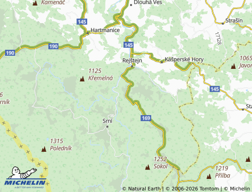 Kaart MICHELIN Svojše - ViaMichelin