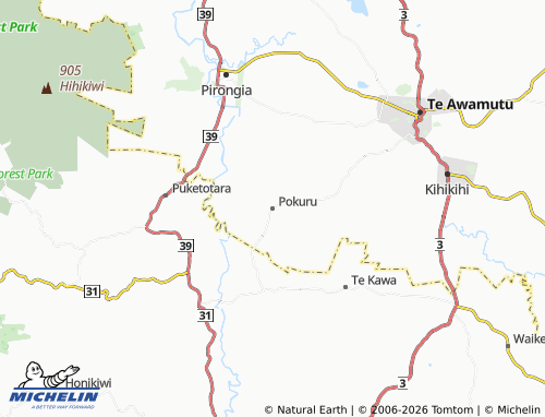 Mapa MICHELIN Pokuru - ViaMichelin