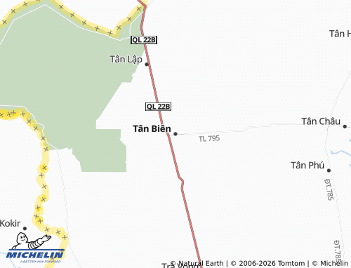 Mapa MICHELIN Tân Biên - ViaMichelin