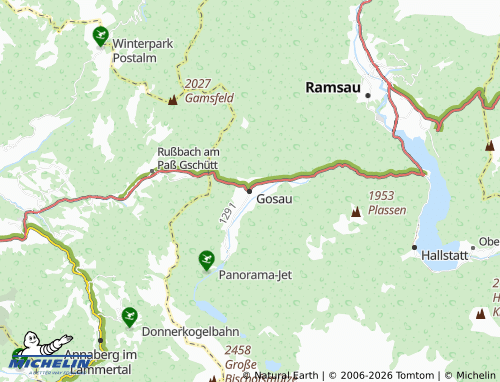 MICHELIN Gosau map - ViaMichelin