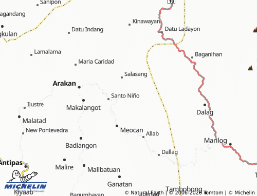 MICHELIN Tumanding map - ViaMichelin