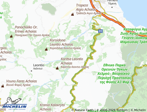 Carte MICHELIN Ano Mavrikio - ViaMichelin