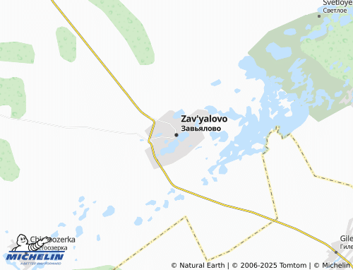 MICHELIN Zav'yalovo map - ViaMichelin