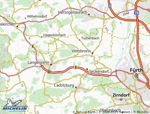 MICHELIN Raindorf map - ViaMichelin