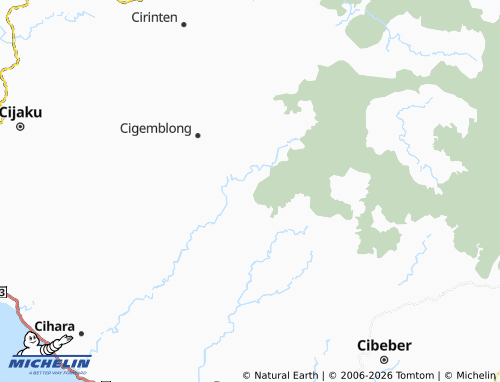 Kaart MICHELIN Gunung Gede - ViaMichelin