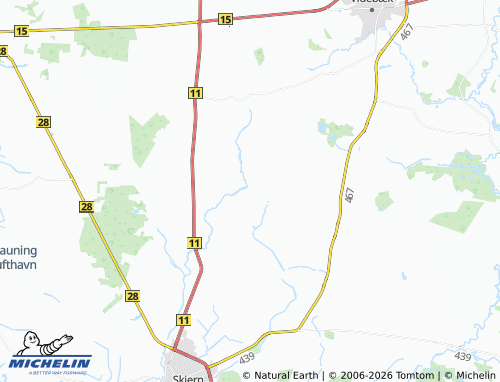 Mappa MICHELIN Rækker Mølle - ViaMichelin