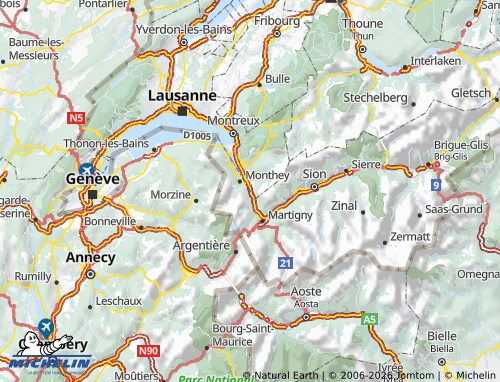Mappa MICHELIN Saint-Maurice - ViaMichelin