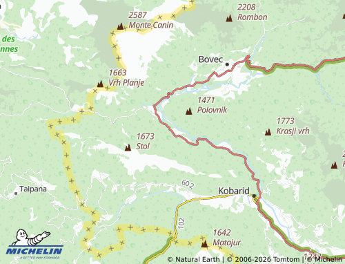 MICHELIN Srpenica map - ViaMichelin