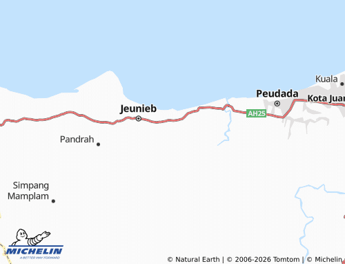 Mapa MICHELIN Seuneubok Aceh - ViaMichelin