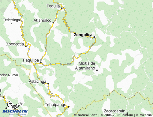 Mappa MICHELIN Texhuacán - ViaMichelin