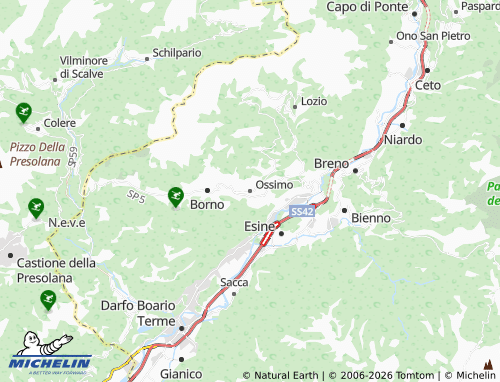 MICHELIN Ossimo map - ViaMichelin