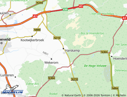 Mappa MICHELIN Harskamp - ViaMichelin