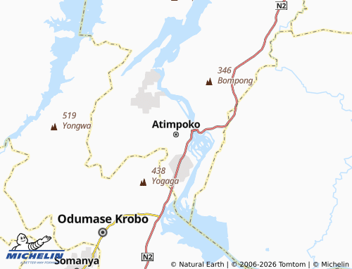 MICHELIN Atimpoko map - ViaMichelin