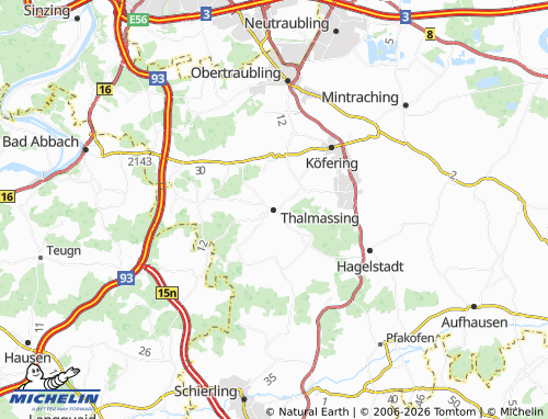 Mapa MICHELIN Thalmassing - ViaMichelin