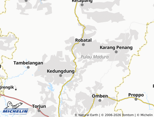 MICHELIN-Landkarte Sawah Tengah - ViaMichelin