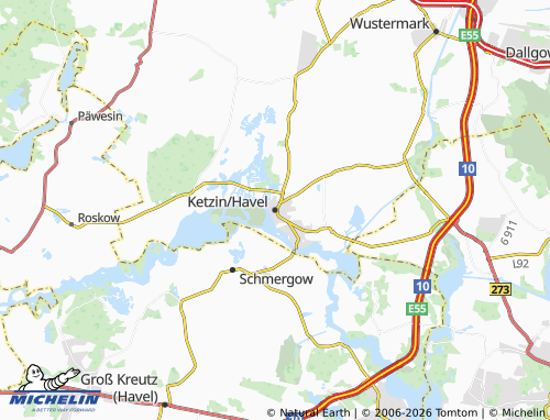 MICHELIN Ketzin/Havel map - ViaMichelin