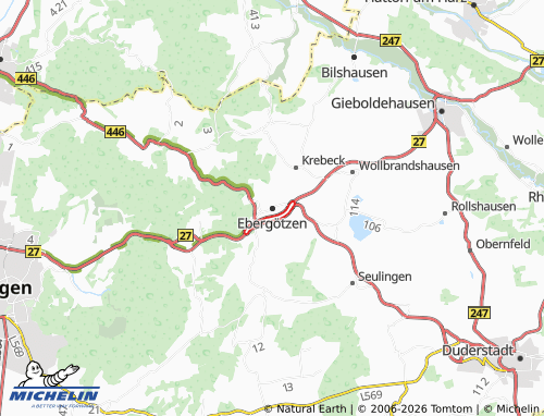 MICHELIN Ebergötzen map - ViaMichelin