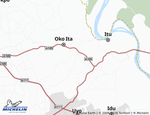 Mappa MICHELIN Ikot Odiong - ViaMichelin