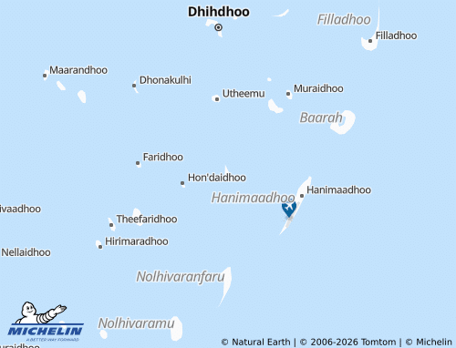Mappa MICHELIN Hon'daafushi - ViaMichelin