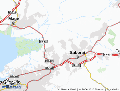 MICHELIN Visconde de Itaboraí map - ViaMichelin