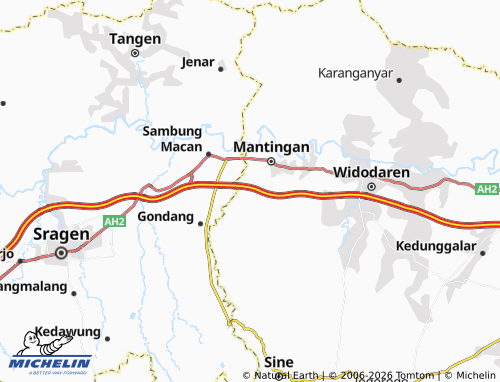 Carte MICHELIN Kedungharjo - ViaMichelin