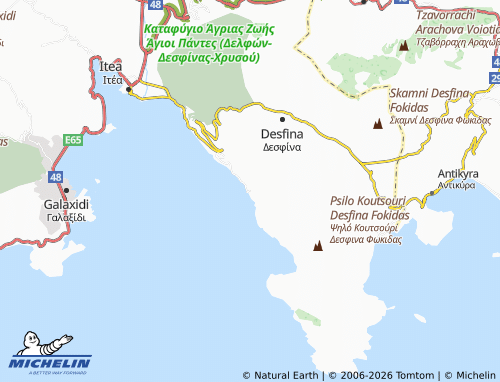 MICHELIN Ag. Minas map - ViaMichelin
