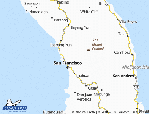 MICHELIN Cawayan 1 map - ViaMichelin